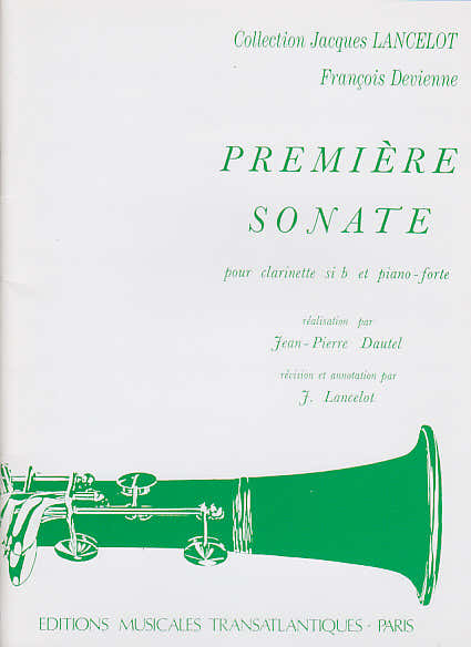 Transatlantiques Devienne Première Sonate Pour Clarinette Si B et Pianoforte