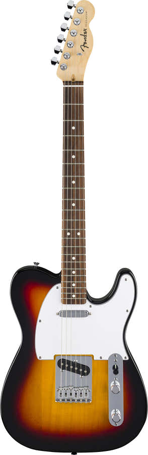 Standard Telecaster LRL White Pickguard 3-Color Sunburst