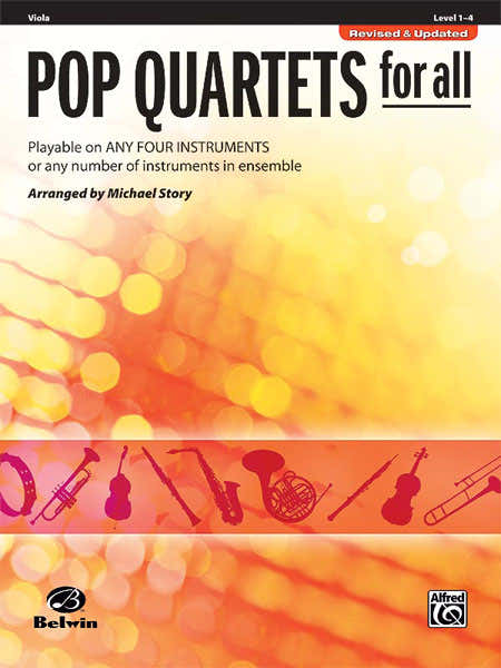 Alfred Publishing Story Michael - Pop Quartets For All - Viola Solo