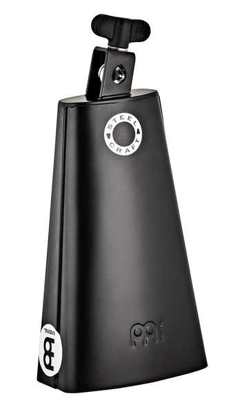 Meinl PERCUSSION 8 1-2" STEEL CRAFT LINE COWBELL BLACK POWDER COATED STEEL TIMBALERO COWBELL LOW PITCH