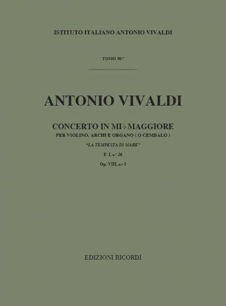 Ricordi VIVALDI A. - CONCERTO IN MI BEM. - LA TEMPESTA DI MARE - ORCHESTRA