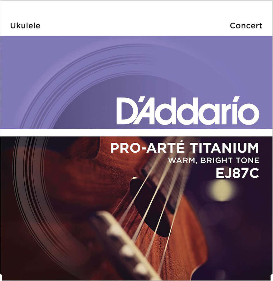 EJ87c Titanium Ukulele Strings Concert