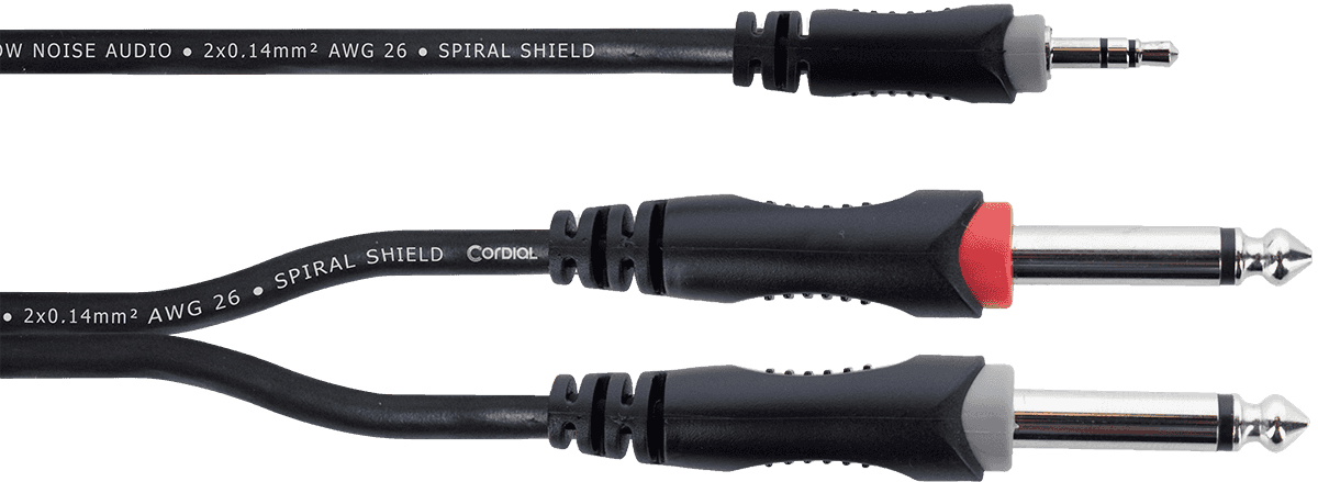 Y-CABLE STEREO MINI JACK / 2 MONO JACKS 5 M