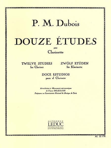 Leduc 12 Études pour Clarinette