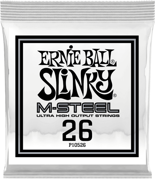 Ernie Ball .026 M-STEEL WOUND ELECTRIC GUITAR STRINGS