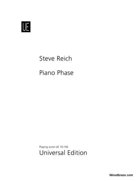 Universal Edition Reich Steve - Piano Phase