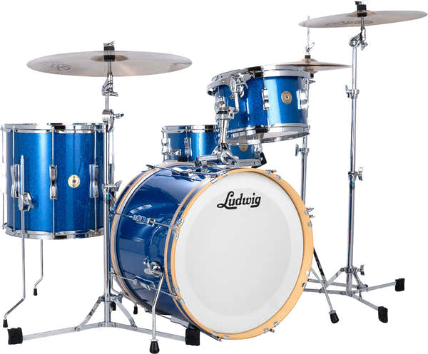 Ludwig Drums Lclub20Bldir - Continental Club Series 20"/ 4Pcs - Blue Sparkle