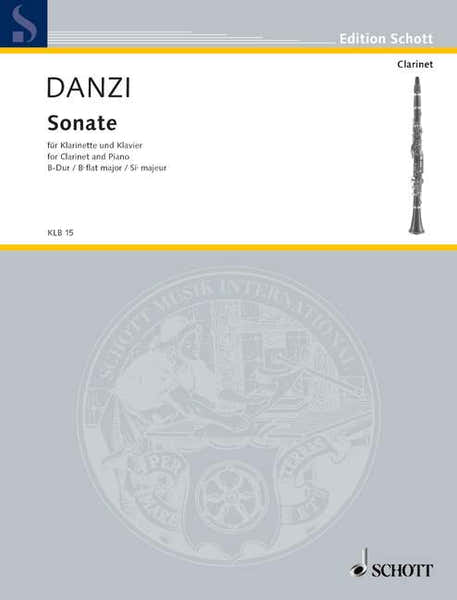 Schott Danzi Franz - Sonate BB Major - Clarinet And Piano