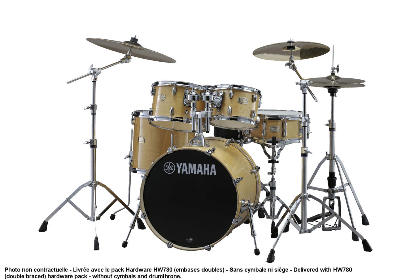 STAGE CUSTOM BIRCH - FUSION 20" - NATURAL WOOD + PACK HARDWARE HW780