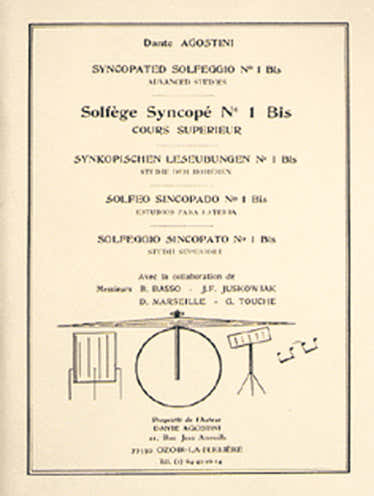 Editions Agostini Solfège Syncopé Vol.1 Bis - Agostini