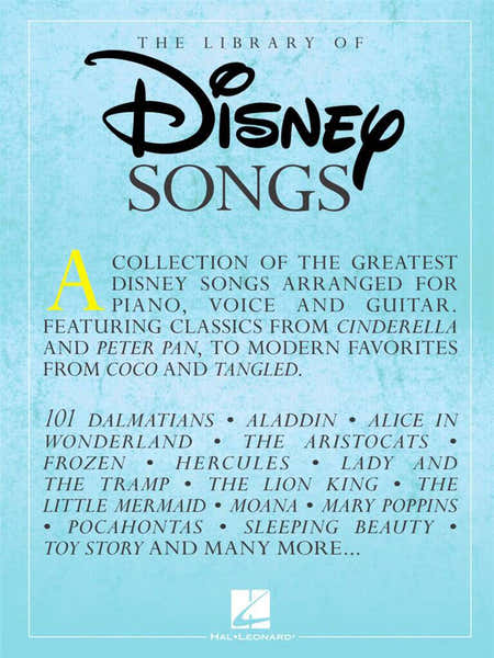 Hal Leonard The Library Of Disney Songs - PVG