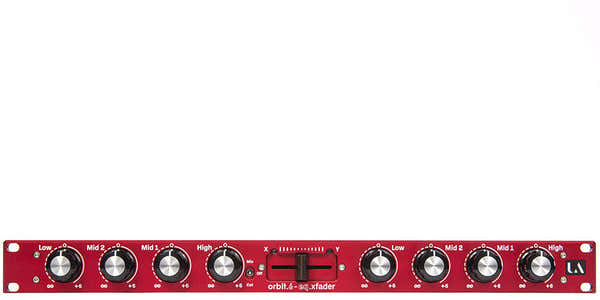 Union Audio ORBIT.6 ISO/X-Fader Rackmount Mixer red