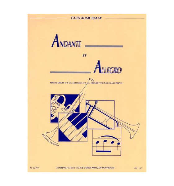 Leduc Balay G. - Andante et Allegro - Trompette et Piano