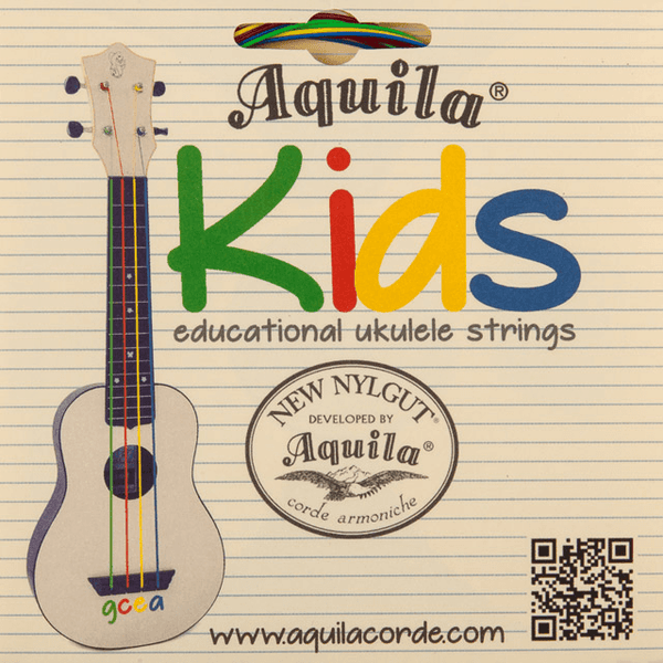 CHILDREN'S UKULELE GCEA COLORED STRINGS HIGH G