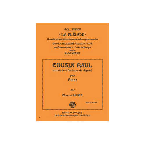 Combre Auber - Cousin Paul - Piano