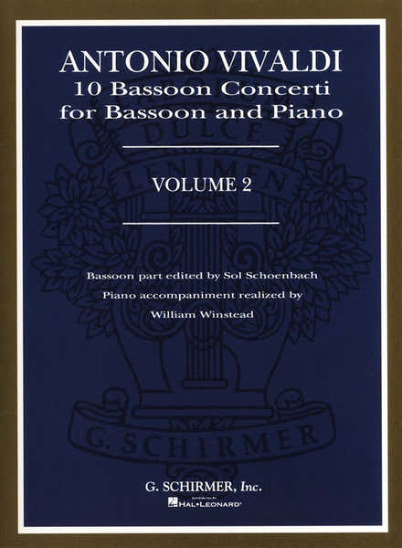 Schirmer VIVALDI A. - 10 BASSOON CONCERTI VOL 2