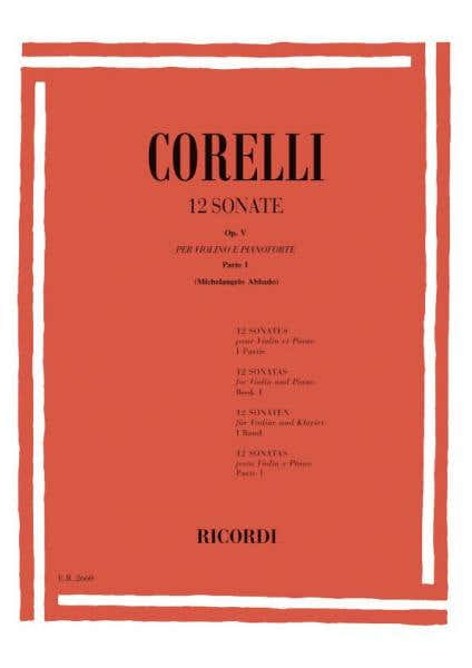 Ricordi CORELLI A. - 12 SONATE OP. V - VIOLON ET BASSE