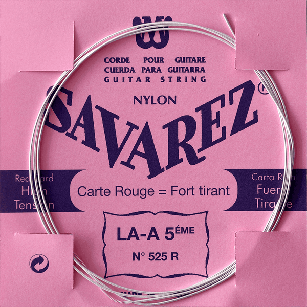 Savarez 525R A-5 Red Card Heavy Tension (Unit)