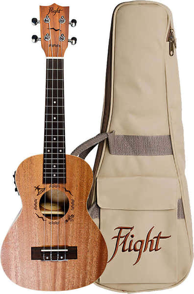 Flight DUC323CEQ Electro-Acoustic Concert Ukulele -