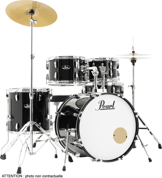 Pearl ROADSHOW FUSION 20 JET BLACK + SOLAR CYMBALS