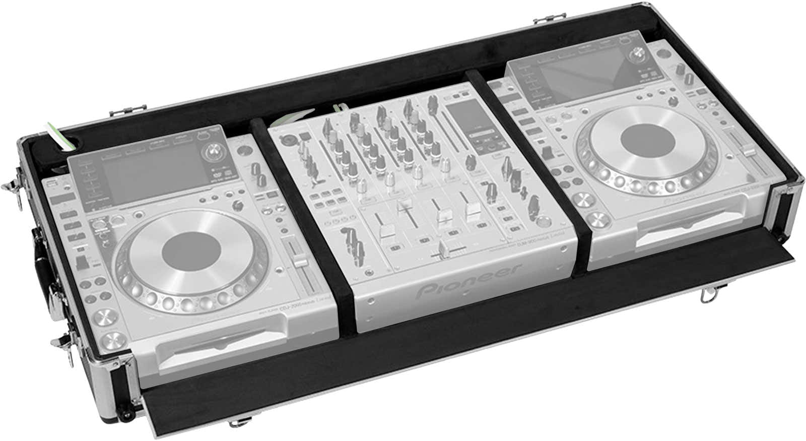 Case for Control Room 12'' XDJ1000 MKII and DJM750 W Silver