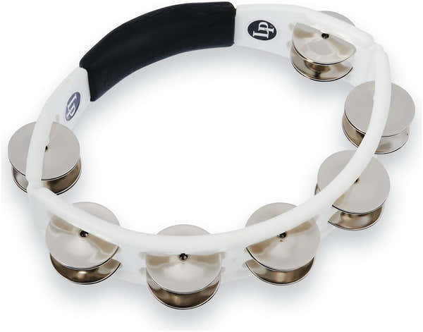 Latin Percussion LP152 TAMBOURINE CYCLOP IN HAND WHITE