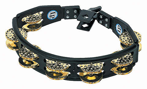 Latin Percussion LP179 - TAMBOURINE CYCLOP BRASS HAMMERED MOUNTABLE