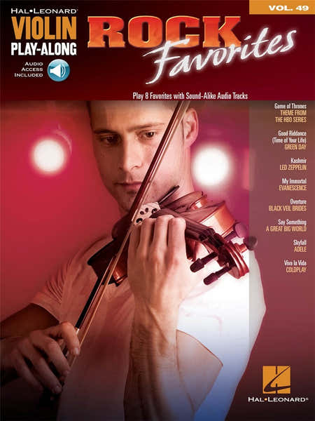 Hal Leonard Violin Play Along Volume 49 - Rock Favorites