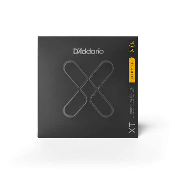 D'ADDARIO ACOUSTIC PHOSPHOR BRONZE LIGHT TOP/MEDIUM BOTTOM XT 12-56