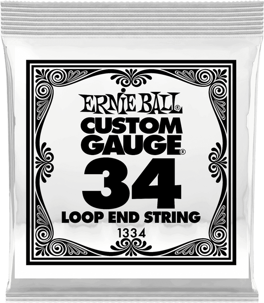 Ernie Ball .034 LOOP END STAINLESS STEEL WOUND BANJO OR MANDOLIN GUITAR STRINGS