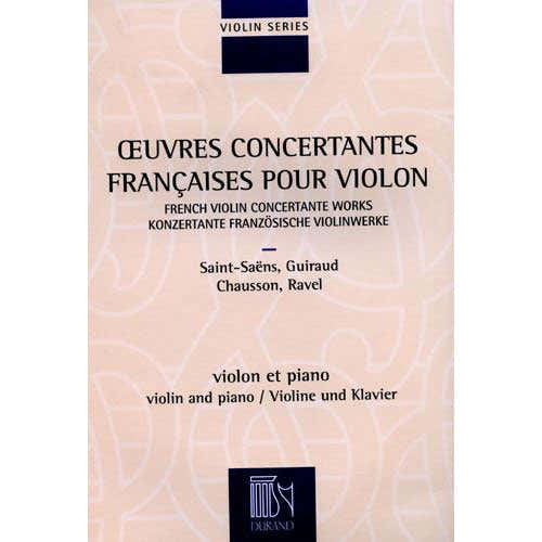 Durand Oeuvres Concertantes Francaises - Violon et Piano
