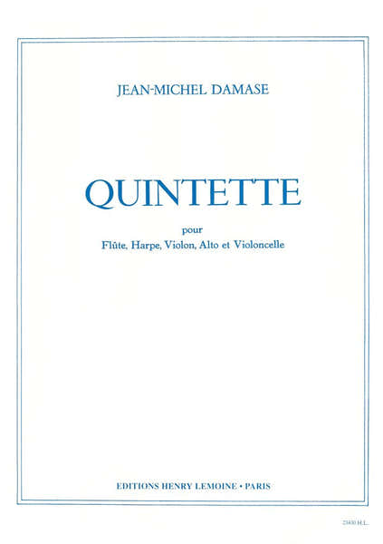 Lemoine Damase Jean-Michel - Quintette Op.2 - Flute He Violon Alto Violoncelle