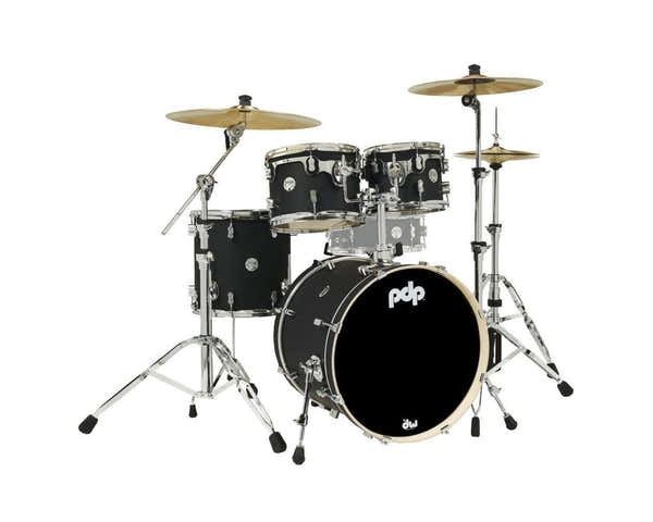 PDP By DW SHELL SET CONCEPT MAPLE FINISH PLY CM4 KIT 20" SATIN BLACK PDCM20FNBK