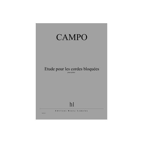 Campo - Etude Pour Les Cordes Bloquées - Piano