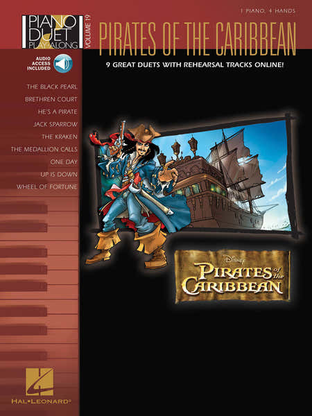 Hal Leonard KLOSE CAROL - PIANO DUET PLAY ALONG VOL.19 - PIRATES OF THE CARIBBEAN + AUDIO EN LIGNE