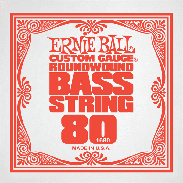 Ernie Ball .080 NICKEL WOUND ELECTRIC BASS STRING SINGLE