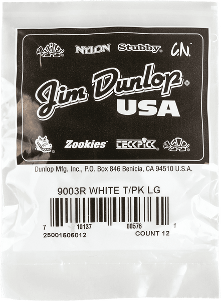 Dunlop 12 x Thumbpick White Large