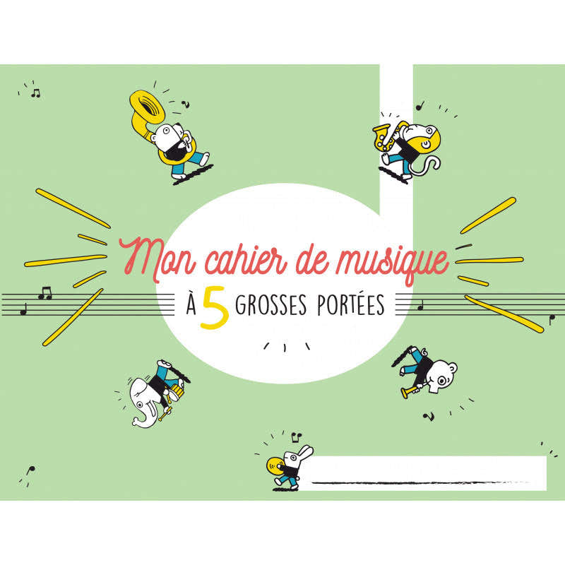 Music Notebook 5 Staves