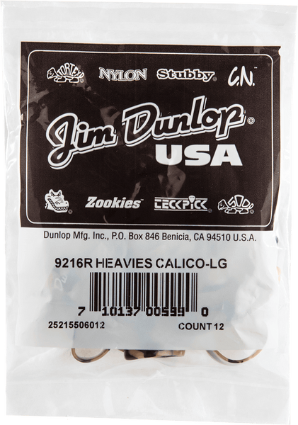 Dunlop 12 x Thumbpick Calico Large