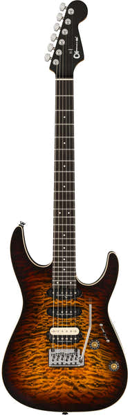 Charvel Pro-Mod Plus Dinky DK24 HSS 2PT EB QM Ebo Amber Tiger Eye