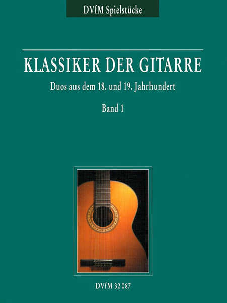 Edition Breitkopf Klassiker Der Gitarre Duos 1 - Guitar