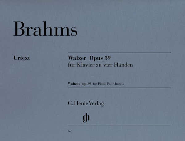 Henle Verlag BRAHMS J. - WALTZES OP. 39
