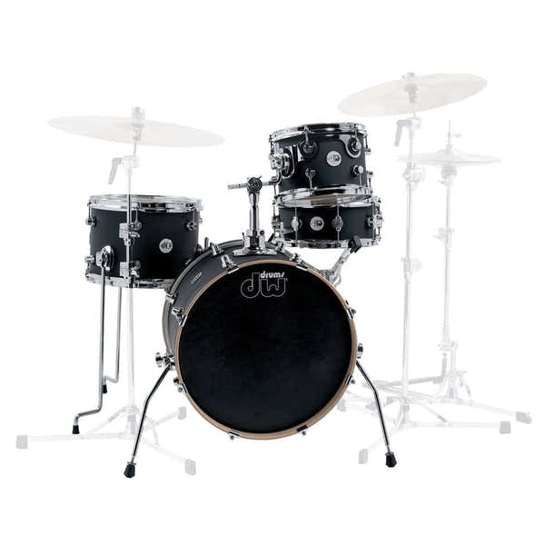 DW Drum Workshop Design Jazz 18" Black Satin