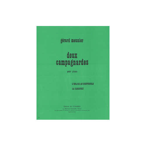 Combre Meunier - Campagnardes (2) - Piano