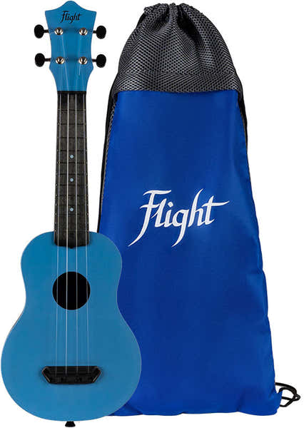 Flight Ultra Travel Soprano Ukulele - Lake -
