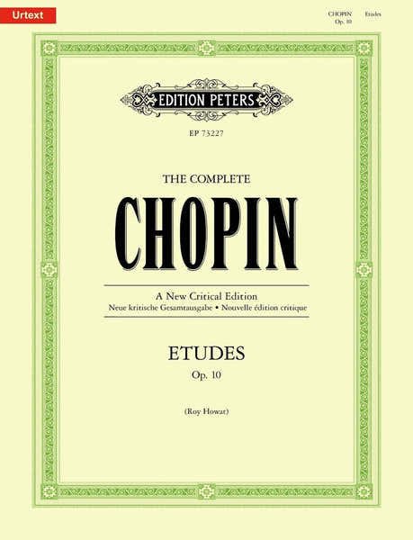 Edition Peters Chopin F. - Etudes Op. 10 Piano