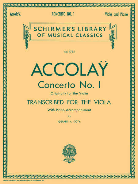 Schirmer Concerto No. 1