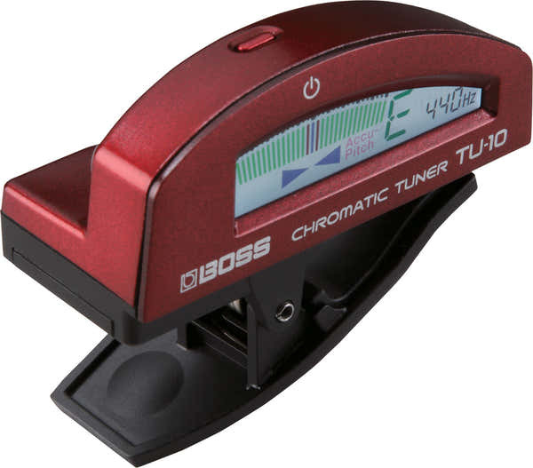 Boss TU-10-RD CLIP-ON CHROMATIC TUNER WITH COLOUR DISPLAY