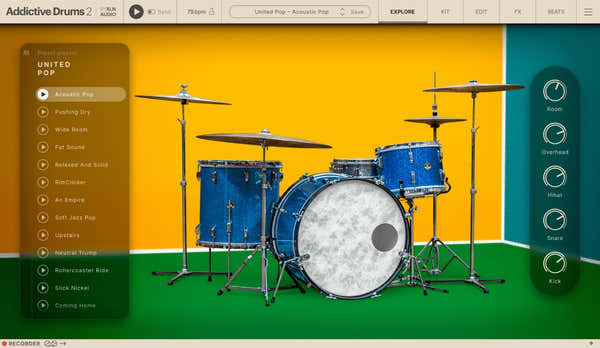 XLN Audio Addictive Drums 2 United Pop ADpak