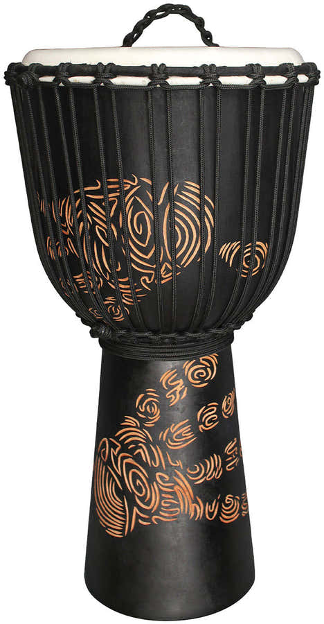 Djembe Street Series hand engraved 8" Tssdj-Shp